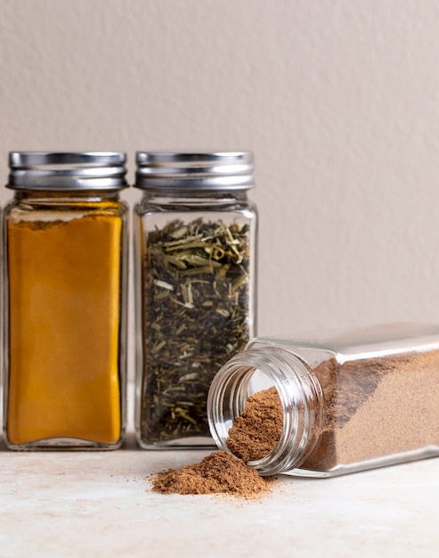 Free photo still life with various spices