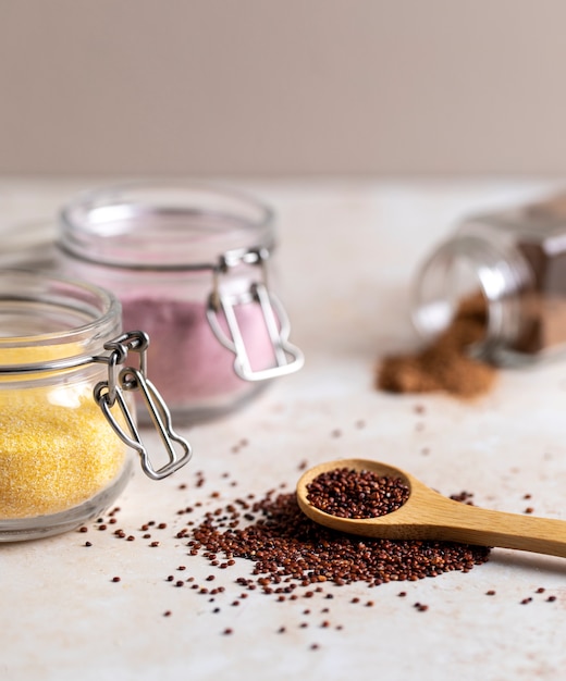 Free Photo still life with various spices