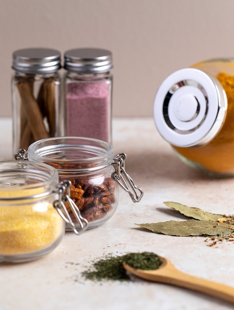 Free photo still life with various spices