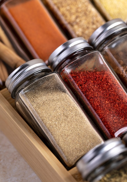 Still life with various spices