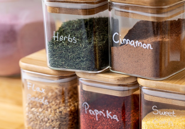 Free photo still life with various spices