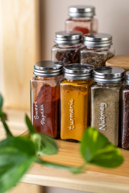 Free photo still life with various spices