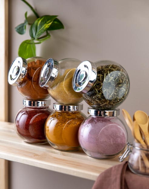 Free Photo still life with various spices