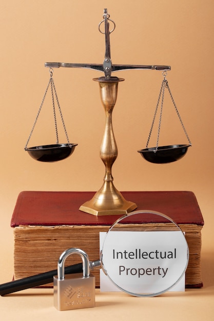 Free photo still life of world intellectual property day