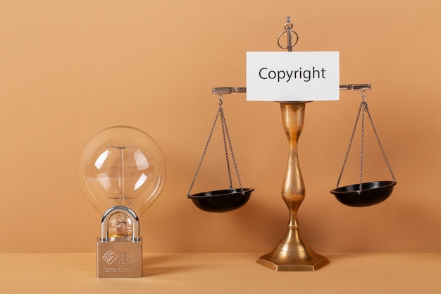 Free photo still life of world intellectual property day