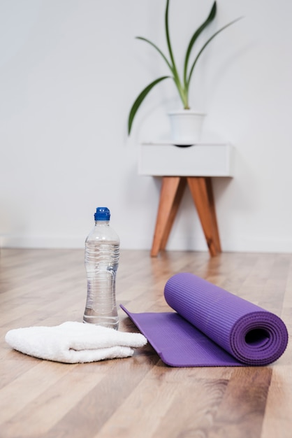 Free photo still life of yoga room