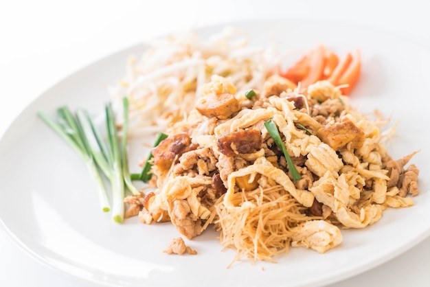 Stir fry noodles in Thai style