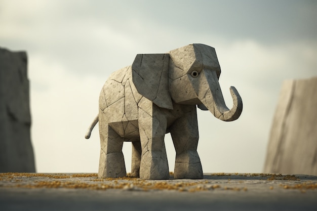 Free Photo stone elephant outdoors