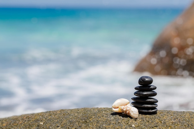 stones on the beach