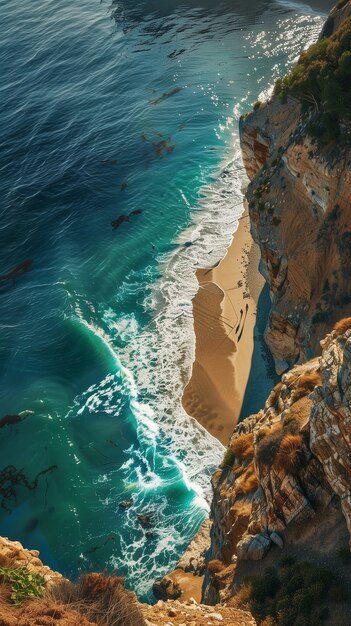 Stony beach landscape