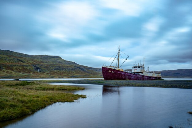 Stranded Fishing Trawler