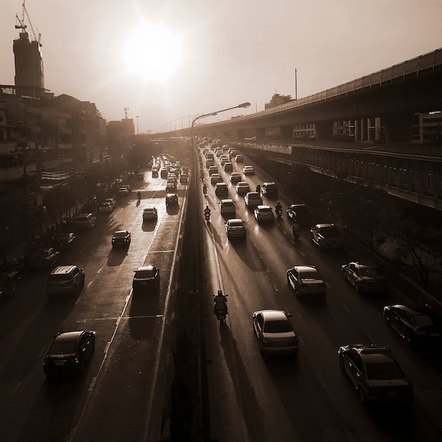 Free Photo street at city in bangkok