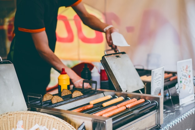 Free photo street food. food truck