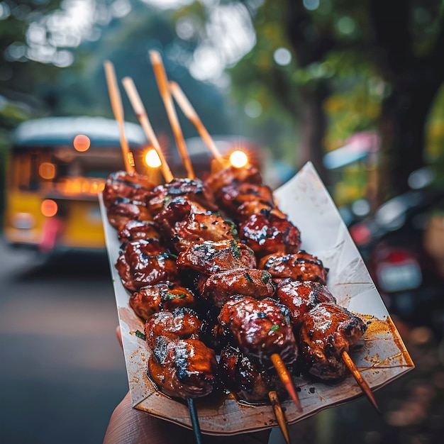 Free photo street food still life