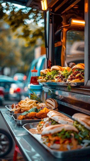 Free Photo street food still life