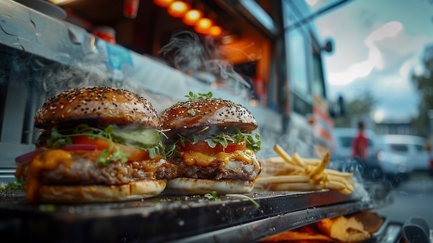 Free photo street food still life