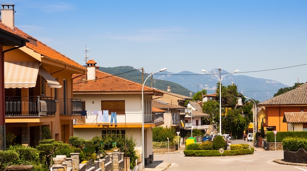 street in ordinary Catalan town