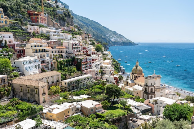 Street scape of Positano Italy