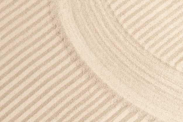 Striped zen sand background in mindfulness concept