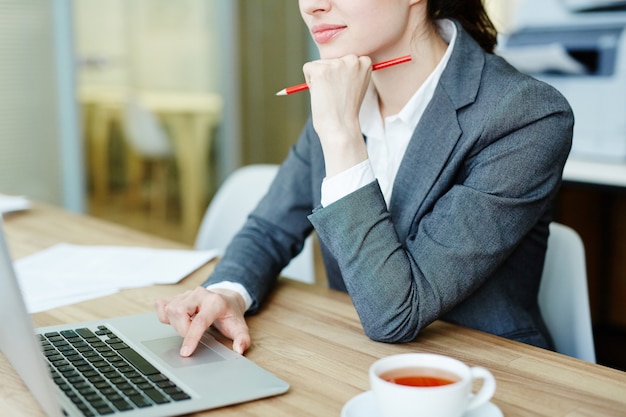 Student with laptop