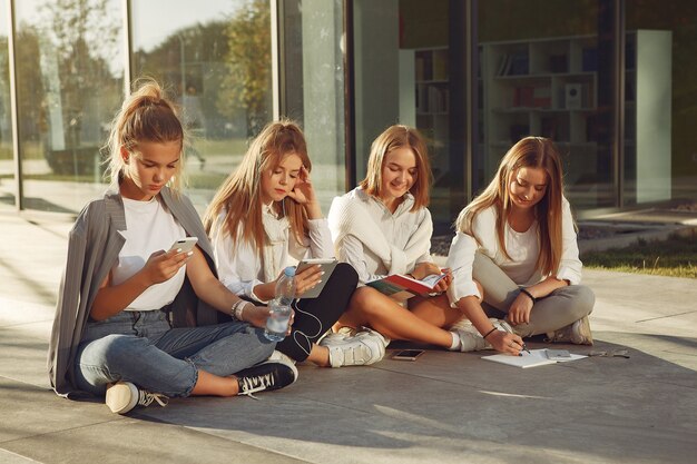 Students at the campus