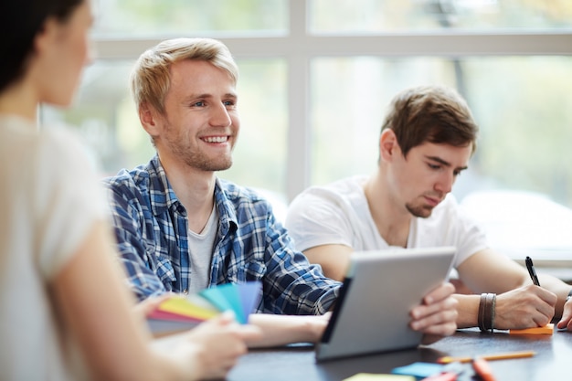 Students at conference