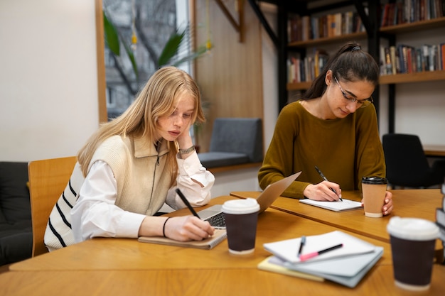 Students working in study group