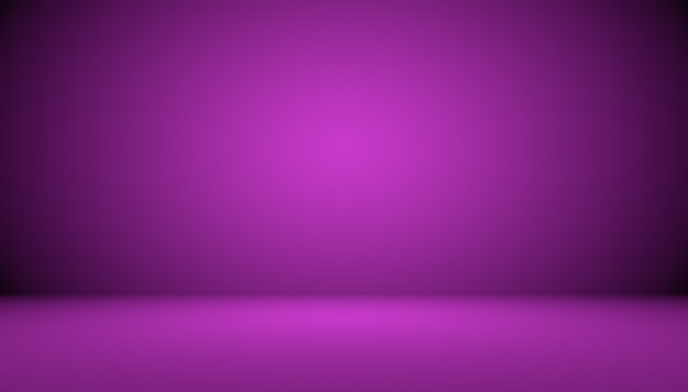 Free photo studio background concept - dark gradient purple studio room background for product.