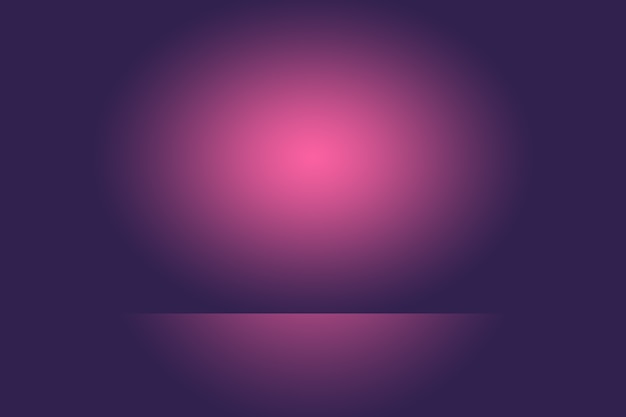 Free photo studio background concept - dark gradient purple studio room background for product.