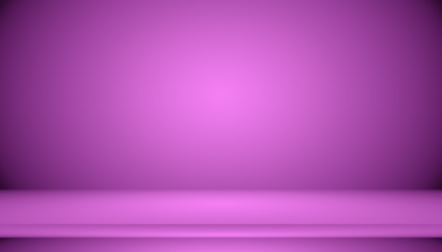 Free photo studio background concept - dark gradient purple studio room background for product.