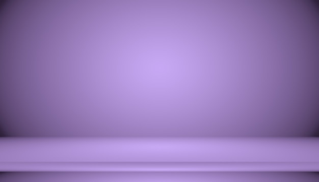 Free photo studio background concept - dark gradient purple studio room background for product.