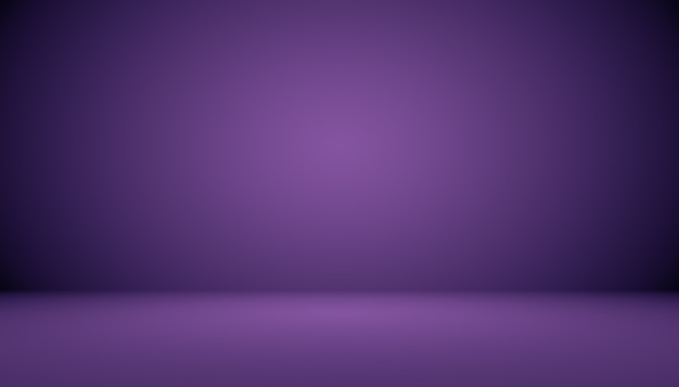 Free photo studio background concept - dark gradient purple studio room background for product.