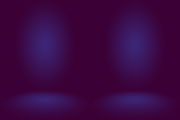 Free photo studio background concept  dark gradient purple studio room background for product