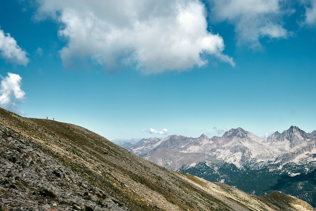 Free photo stunning scene of a mountain ridge in the french riviera