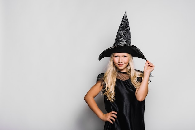 Free Photo stylish witch looking at camera