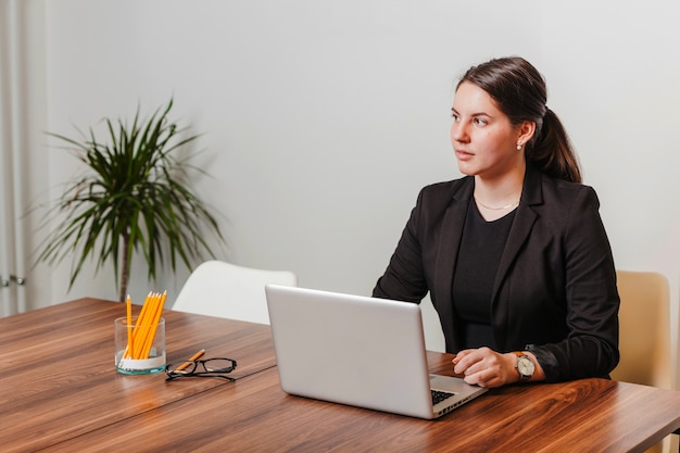 Successful manager woman in office