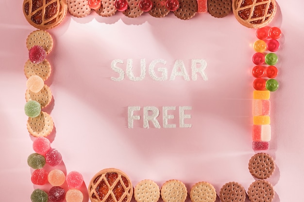 Free photo sugar free cakes. diet food.