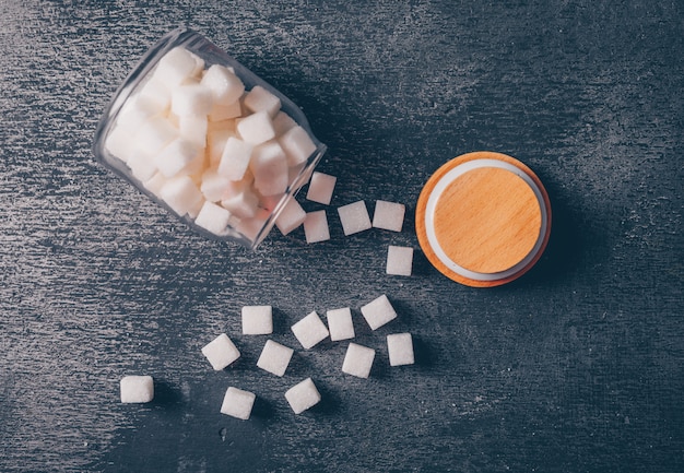 Free Photo sugar jar. top view.