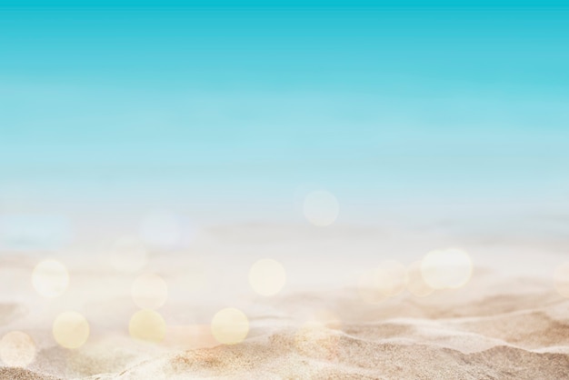 Free photo summer beach background shot in bokeh style