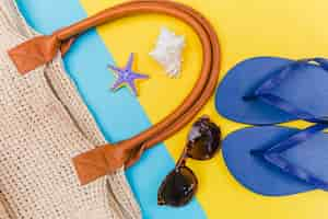 Free photo summer beach items