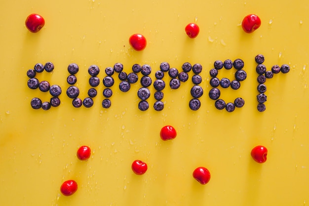 Free photo summer fruits composition