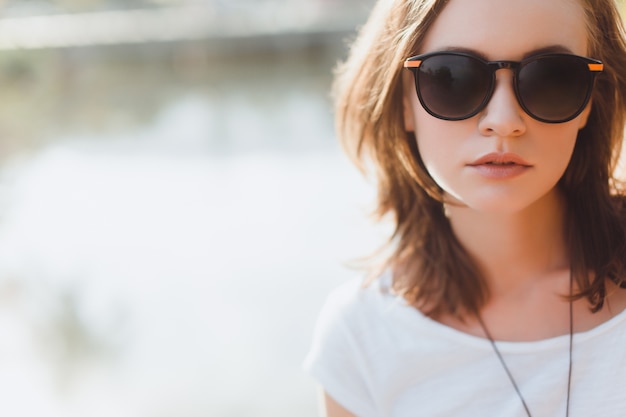 sunglasses pretty studio attractive glamour