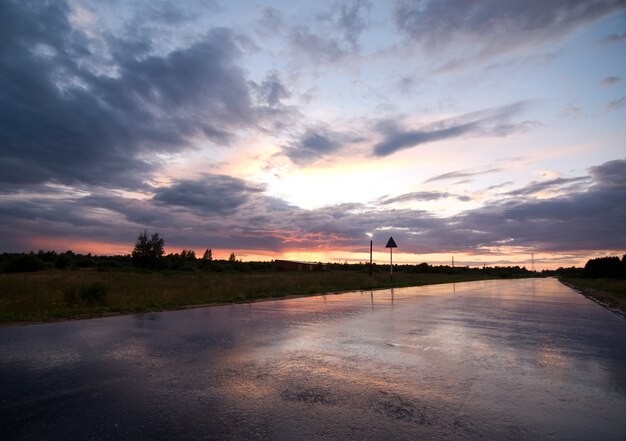 Sunset after the rain