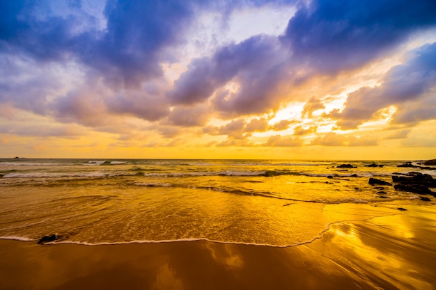 Sunset on the beach