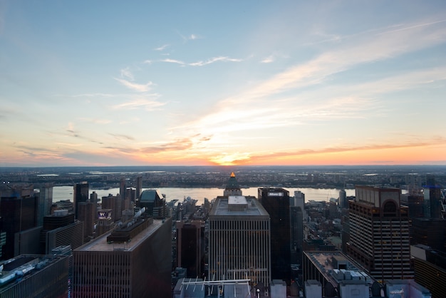 Sunset in Manhattan