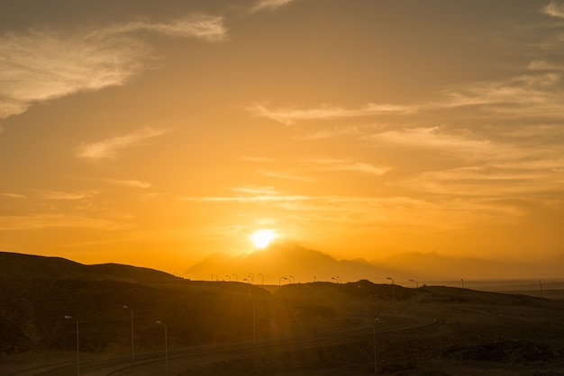 Sunset over Sahara