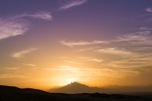 Sunset over Sahara