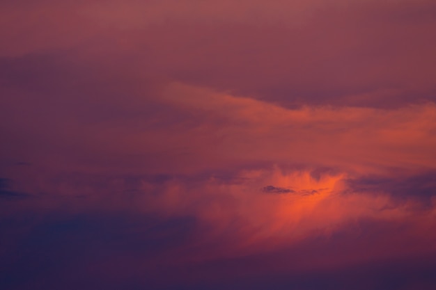 Free Photo sunset sky pink light with beautiful clouds.