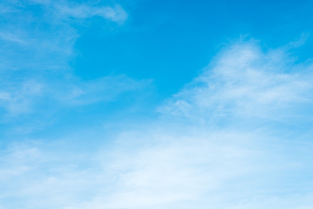 Sunshine clouds sky during morning background. Blue,white pastel heaven,soft focus lens flare sunlight. Abstract blurred cyan gradient of peaceful nature. Open view out windows beautiful summer spring