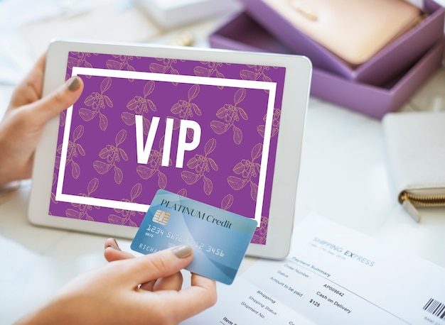 Free photo superior supreme vip membership top notched